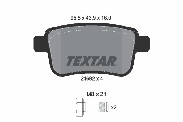 Brake Pad Set, disc brake 2469204