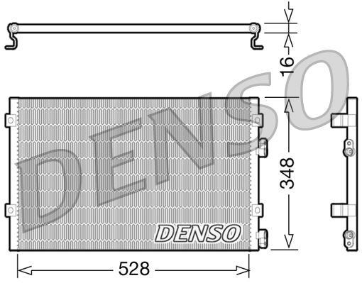 DCN06004 DENSO kondenzátor, klíma