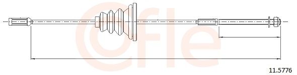 COFLE 11.5776 - Seilzug, Feststellbremse