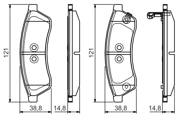 Brake Pad Set, disc brake 0 986 495 168