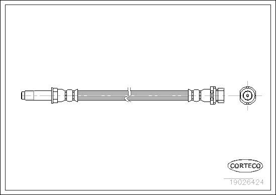 FLEXIBLE DE FREIN FORD MONDEO  0705