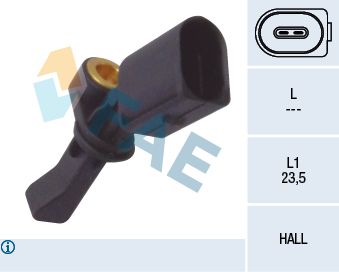 Sensor, wheel speed 78066