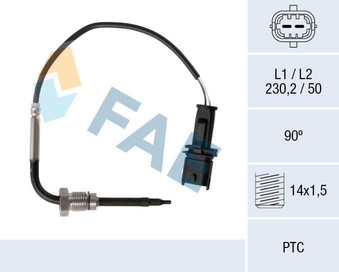 Sensor, Abgastemperatur