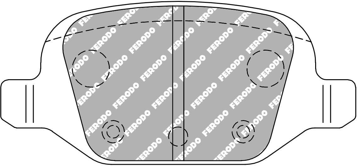 FERODO RACING FCP1324H - Bremsbelagsatz, Scheibenbremse DS2500