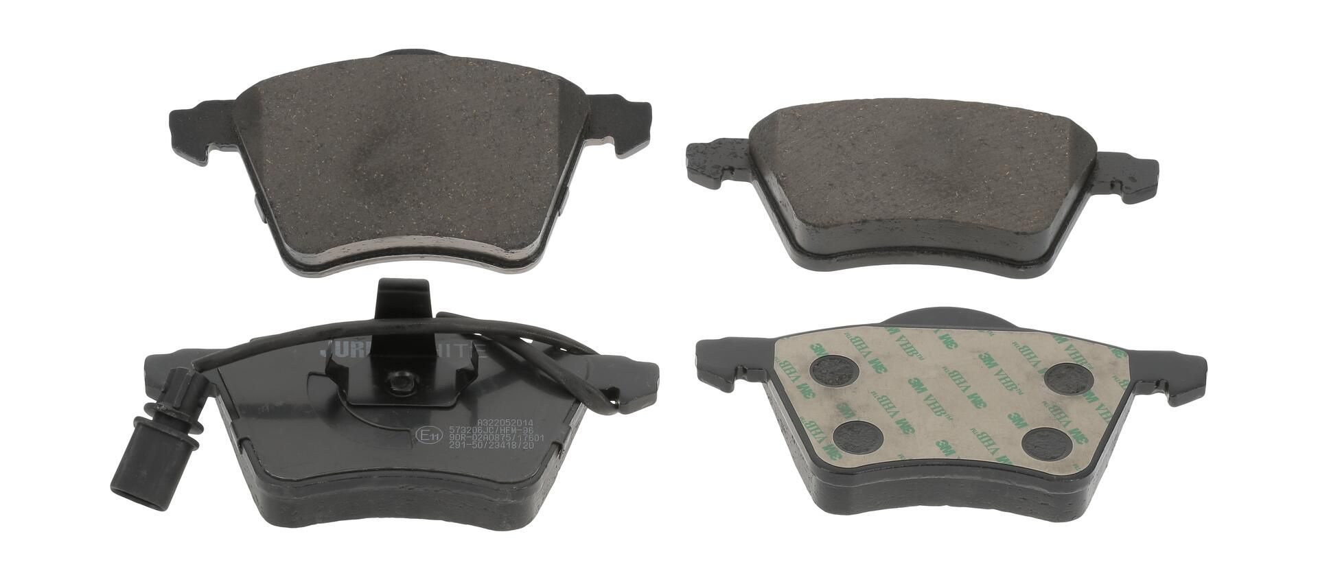 Bremsbelagsatz, Scheibenbremse