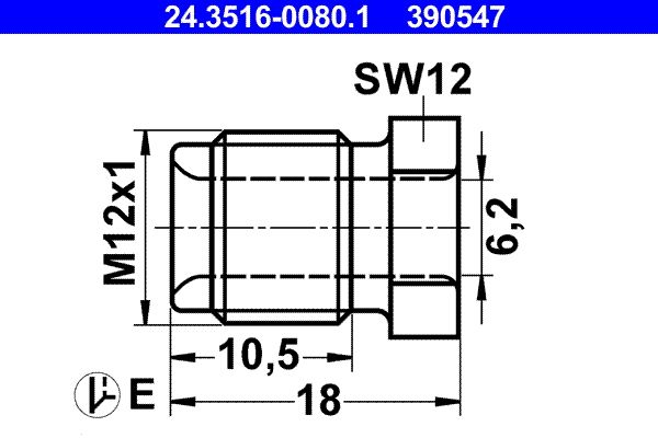 Union Bolt 24.3516-0080.1