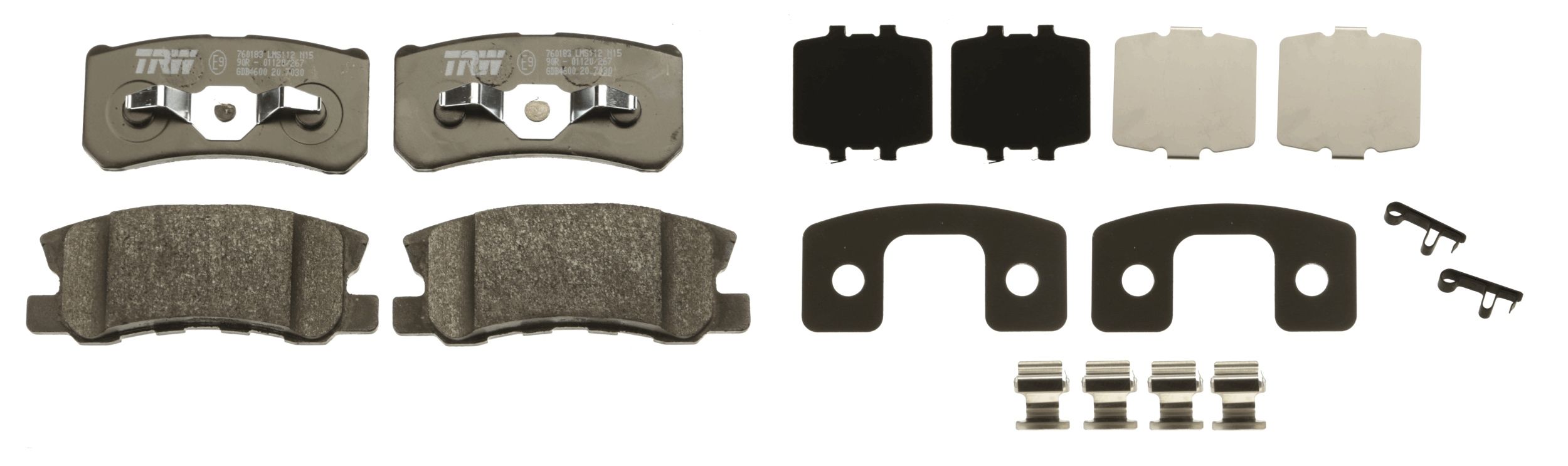 TRW DISC BRAKE PADS - TecDoc 2