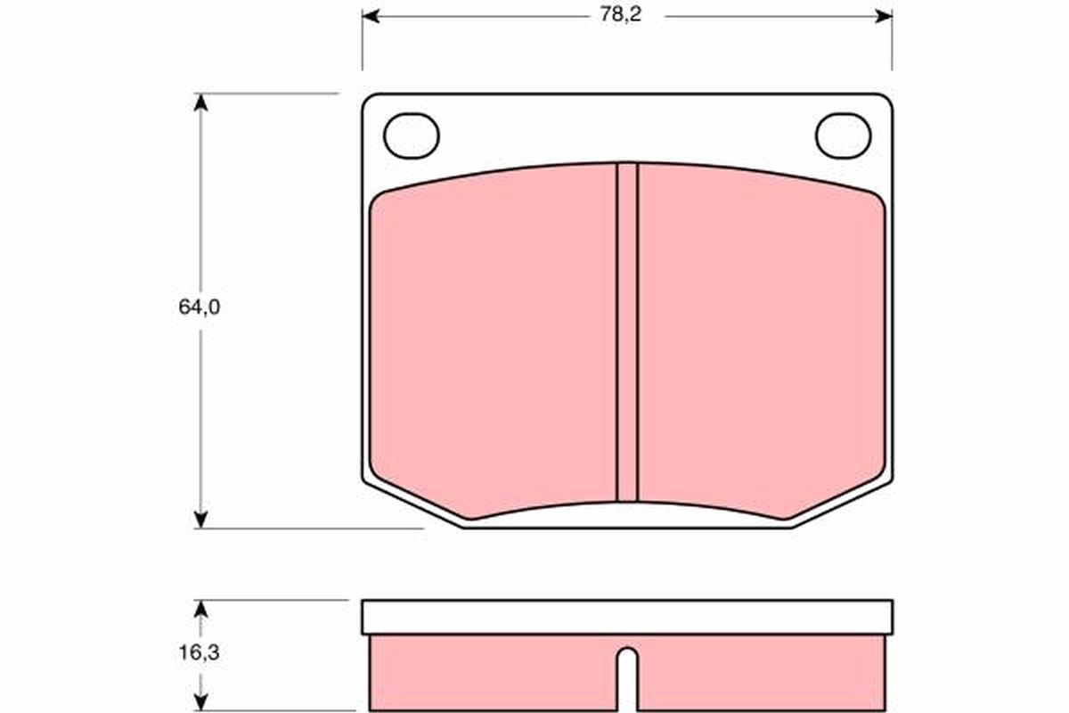 Brake Pad Set, disc brake GDB637