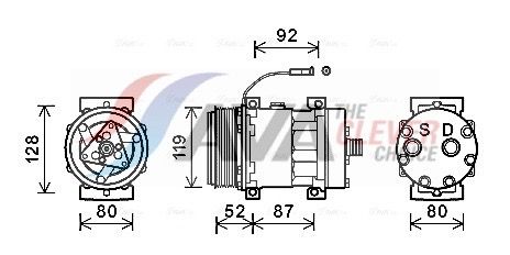 IVAK128 AVA QUALITY COOLING kompresszor, klíma