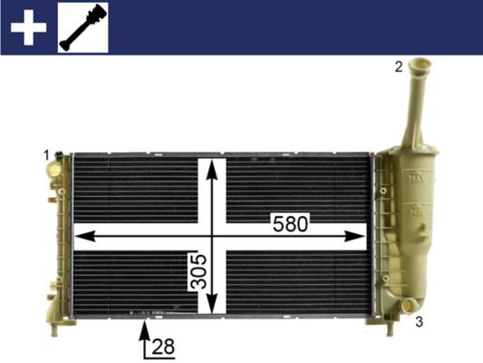 Radiador, refrigeración del motor