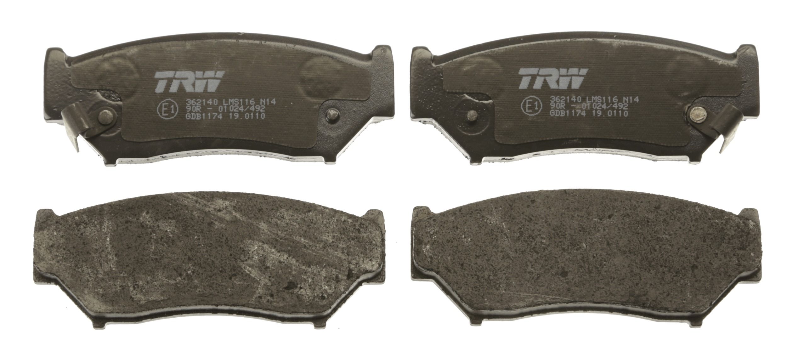 TRW DISC BRAKE PADS - TecDoc 2