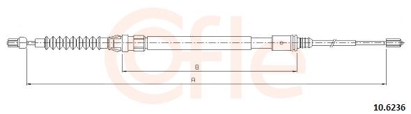 COFLE 10.6236 - Seilzug, Feststellbremse