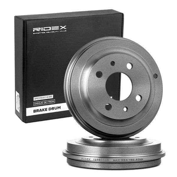 RIDEX 123B0025 Brake Drum
