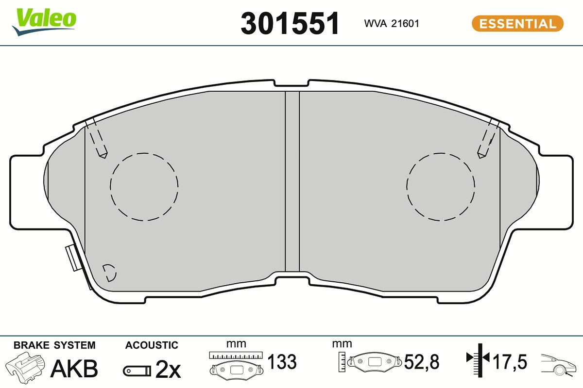 Bremsbelagsatz, Scheibenbremse