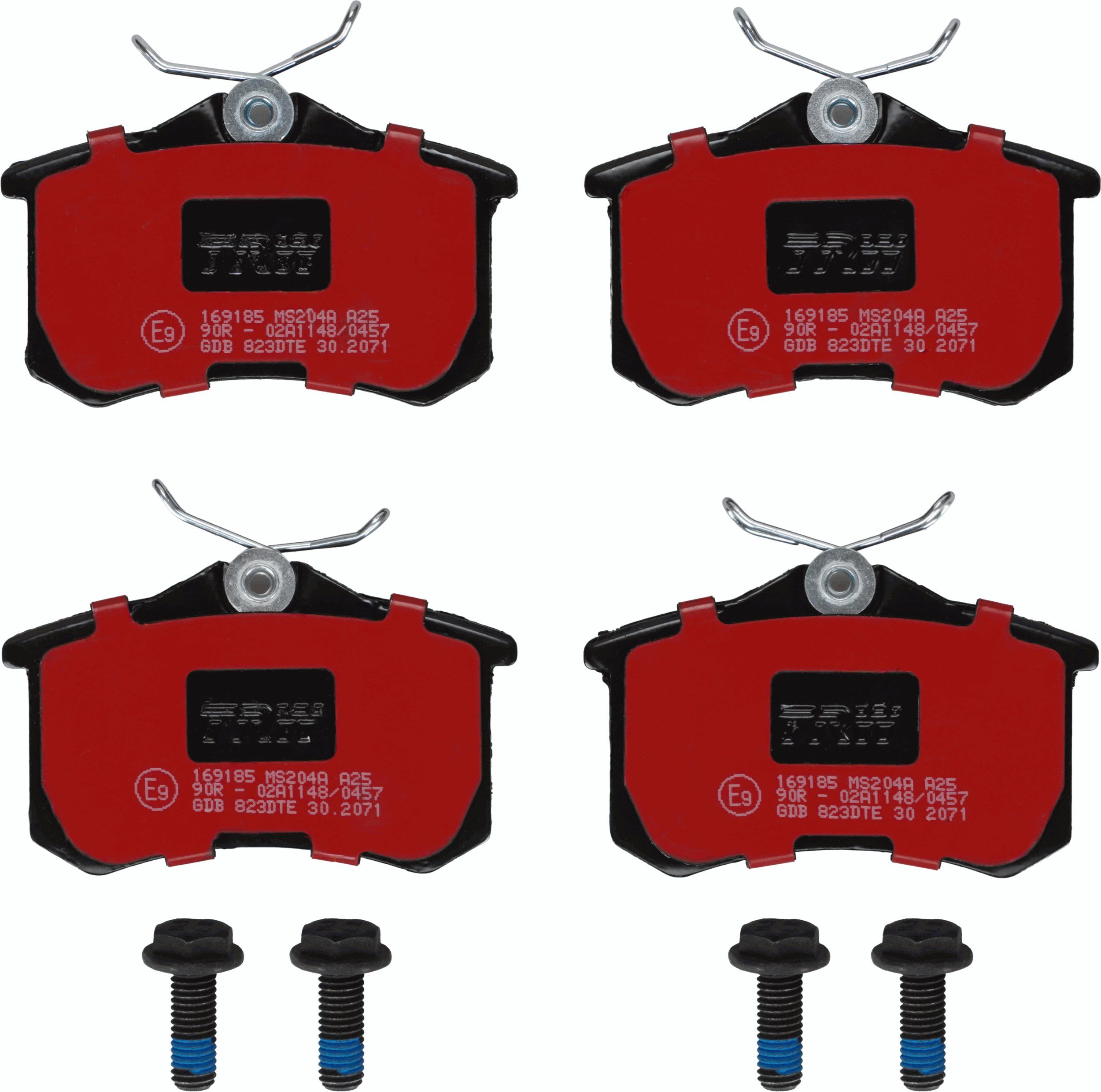 TRW GDB823DTE - Bremsbelagsatz, Scheibenbremse DTEC