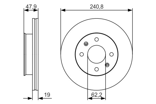 Brake Disc 0 986 479 S18