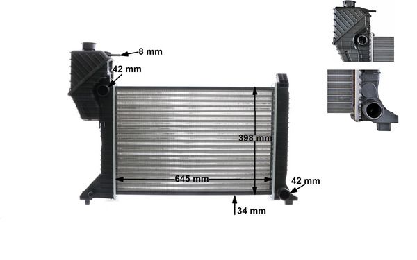 Radiador, refrigeración del motor