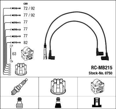 NGK 0750 Ignition Cable Kit