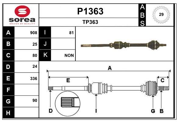 TRANS PEUGEOT 406 ABS  .