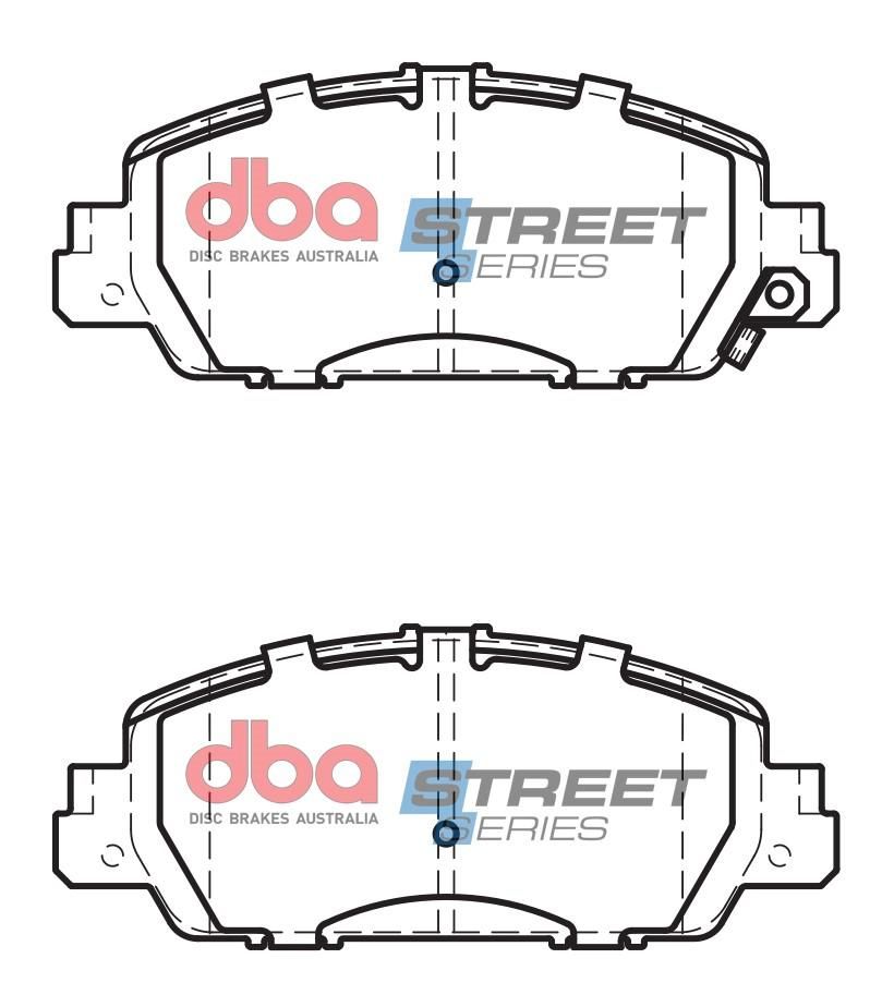 DBA SS STREET SERIES BRAKE PADS [ Honda HR-V/Accord 2007 - 2013 F ] - TecDoc Only