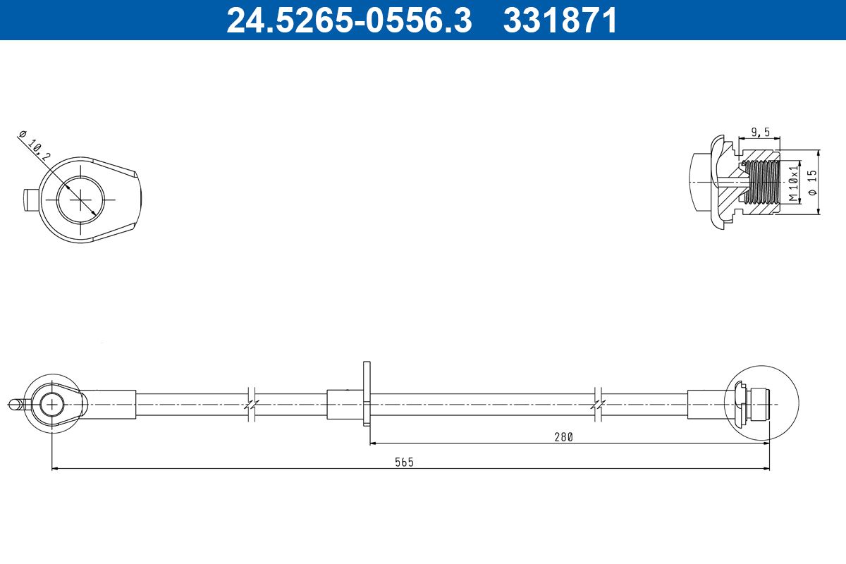 Ate 24.5265-0556.3 Bremsschlauch
