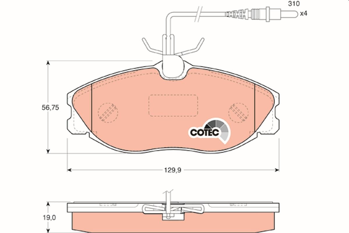 Brake Pad Set, disc brake GDB1194