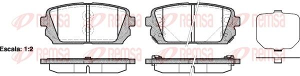 Premium Rear Brake Pad Set Premium Rear Brake Pad Set