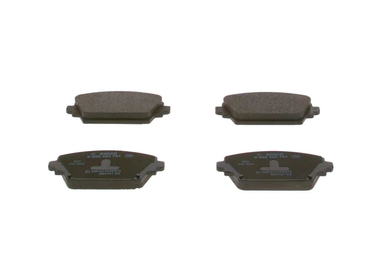 Brake Pad Set, disc brake 0 986 424 791