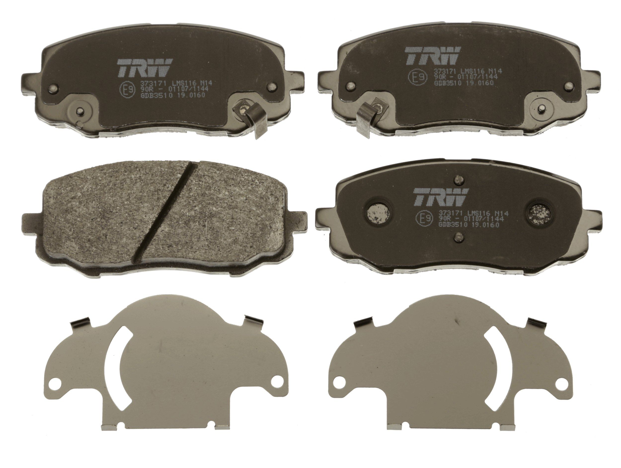 TRW DISC BRAKE PADS - TecDoc 2
