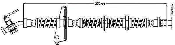 JBH1298L JURATEK fékcső