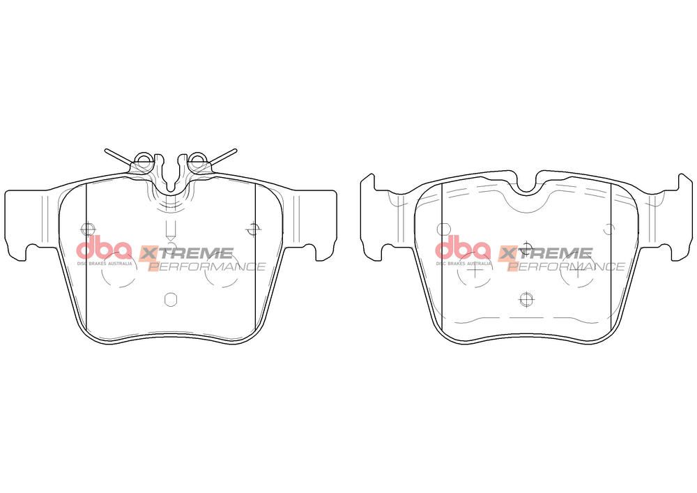 DBA XP XTREME PERFORMANCE BRAKE PADS [  Mercedes-Benz C450 AMG / E450 / GLC250 / GLC450 AMG XP ORT X253 2015 - On R ] - TecDoc Only