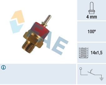 Temperaturschalter, Kühlmittelwarnlampe