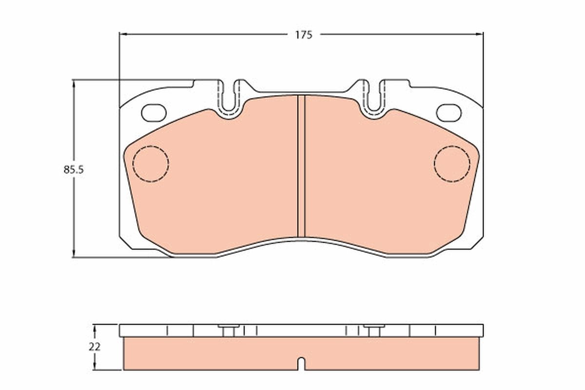 Brake Pad Set, disc brake GDB5068