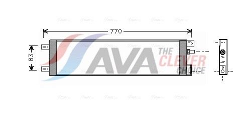 CR5025 AVA QUALITY COOLING kondenzátor, klíma
