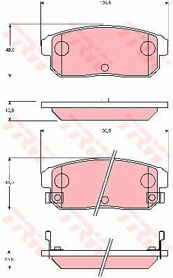 TRW DISC BRAKE PADS - TecDoc Only