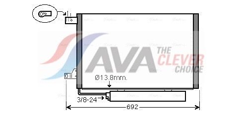 MSA5578D AVA QUALITY COOLING ** CLEVER FIT ** kondenzátor, klíma