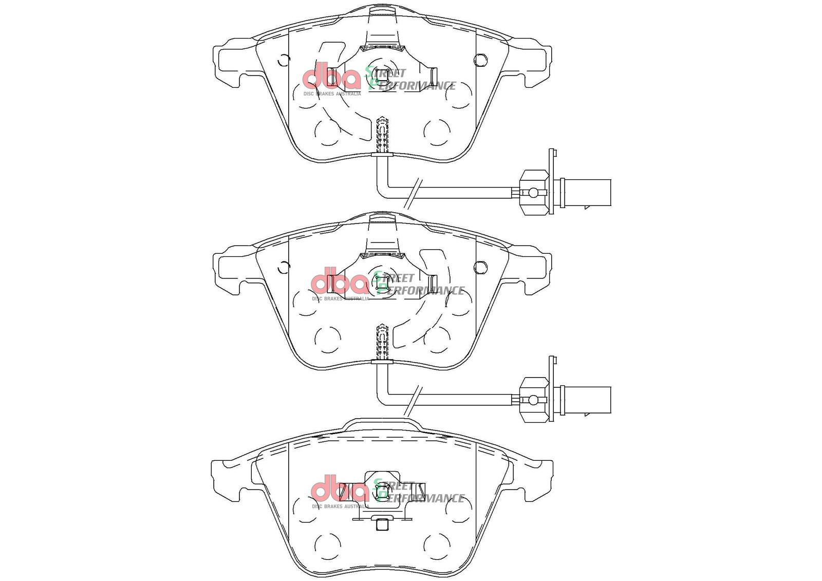 DBA SP PERFORMANCE BRAKE PADS [ Volkswagen Eos, Passat 2005-2016 F ] - TecDoc Only
