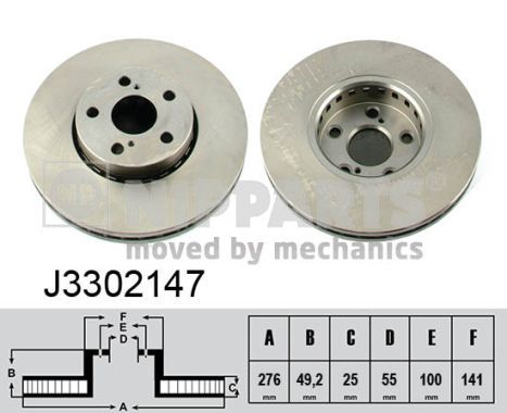 J3302147 NIPPARTS féktárcsa
