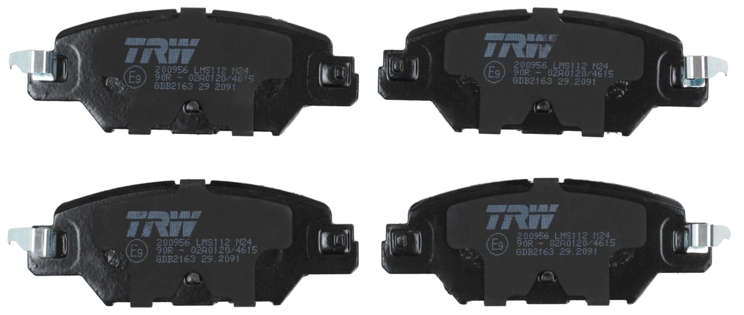 TRW DISC BRAKE PADS - TecDoc 2