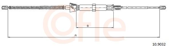 COFLE 10.9032 - Seilzug, Feststellbremse