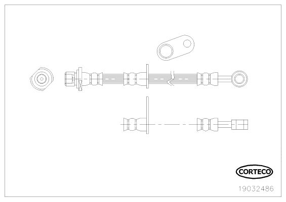 FLEXIBLE DE FREIN SUBARU LEGACY  0705