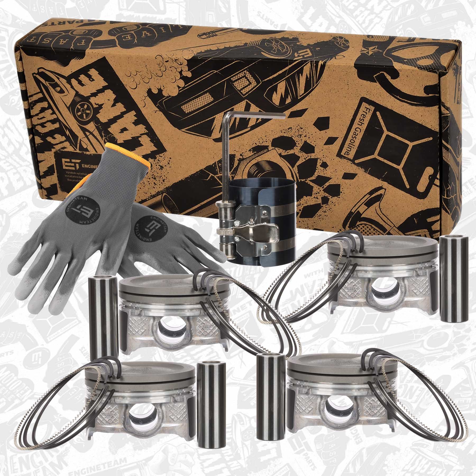 PM015850VR1 ET ENGINETEAM boxET – service kit Dugattyúkészlet