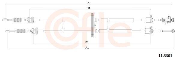 Cable Pull, manual transmission 11.3301