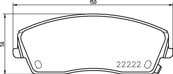 Brake Pad Set, disc brake P 11 041