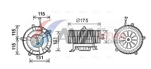 AVA QUALITY COOLING BW8478 - Innenraumgebl&auml;se