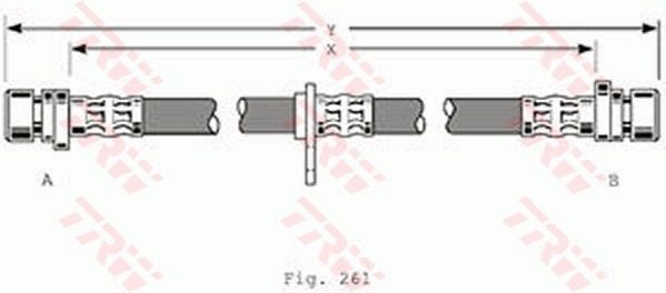 FLEXIBLE DE FREIN  9900