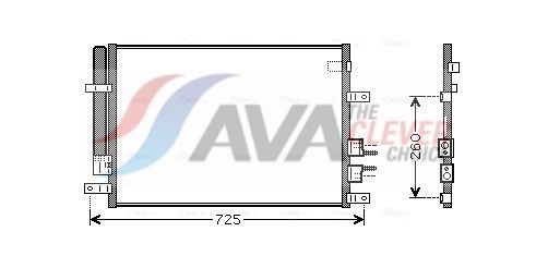 AVA QUALITY COOLING ALA5097D - Kondensator, Klimaanlage ** CLEVER FIT **