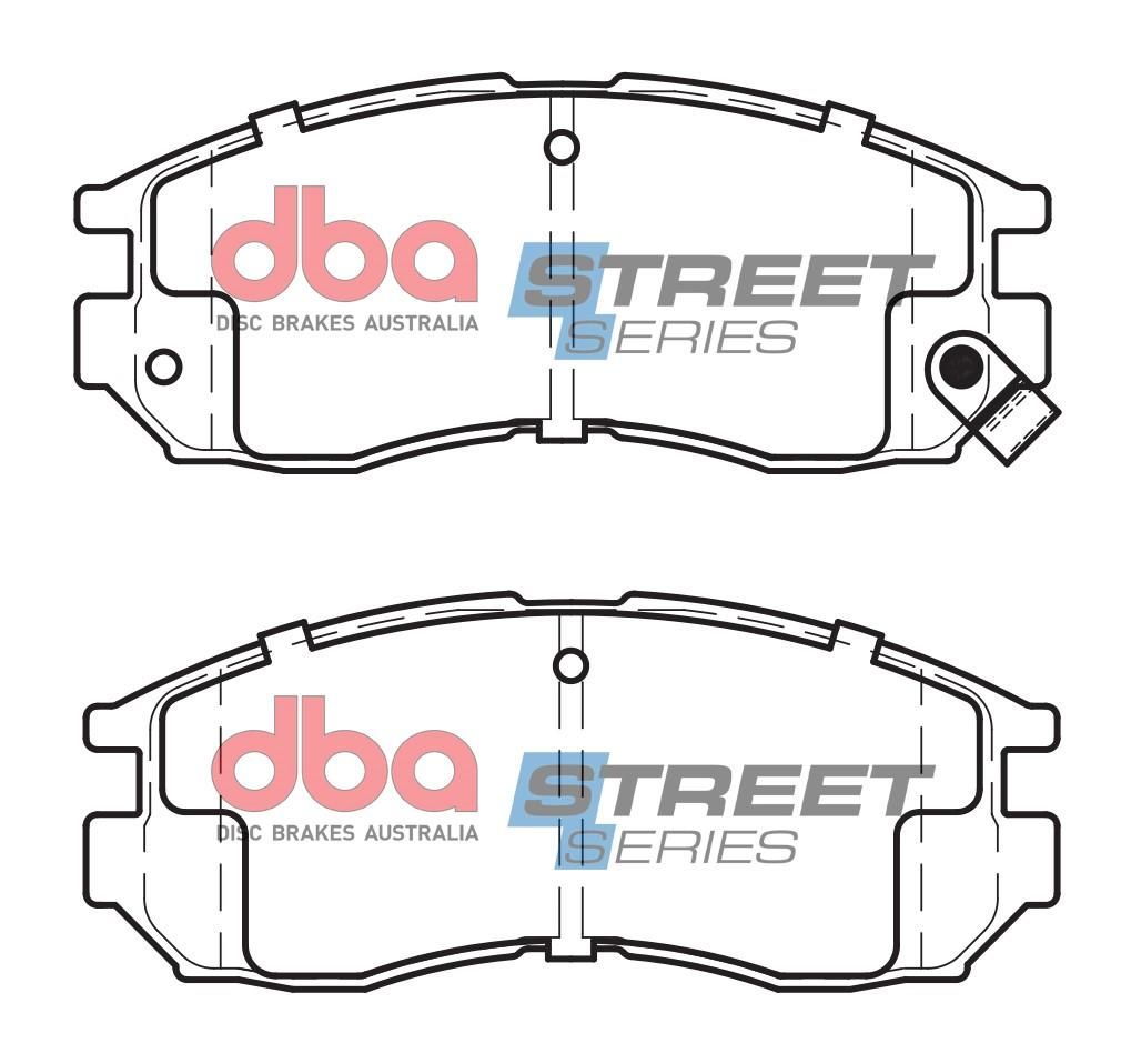 DBA SS STREET SERIES BRAKE PADS [ Dodge/Mitsubishi & Proton 1991-2005 F ] - TecDoc Only