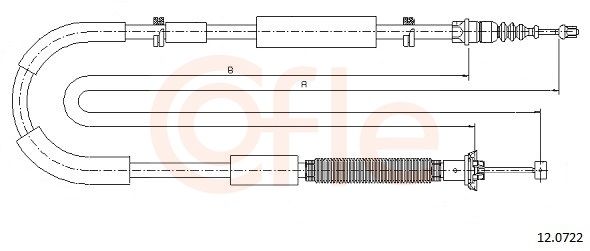 Cable Pull, parking brake 92.12.0722