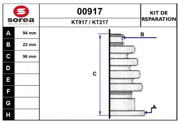 KIT D'ETANCHEITE 00917  .